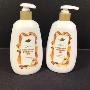 Dove Holiday Treats Limited Edition Cinnamon Pumpkin Pie Hand Soap 12oz Lot of 2